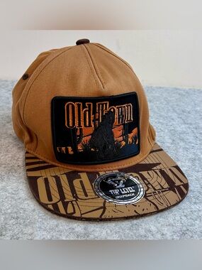 Old Town Top Level Snap Back Graphics Cap with tags